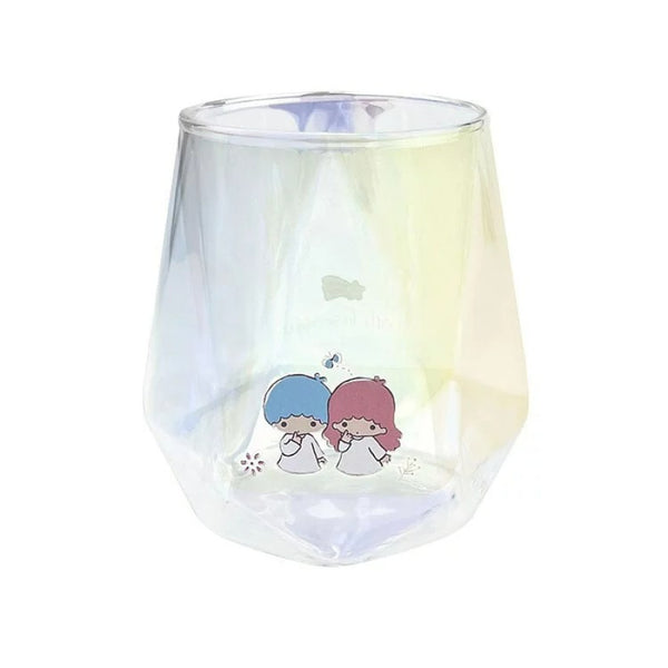 Little Twin Stars Glass Stemless Holographic 300ml Sanrio Japan