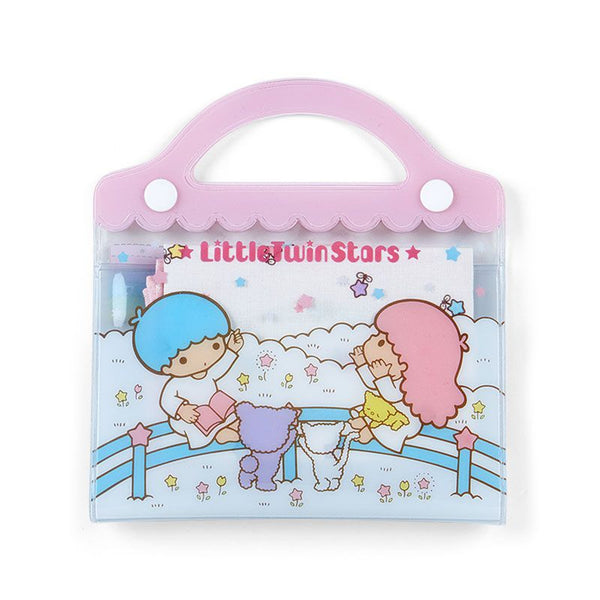 Little Twin Stars Handkerchief and Case Set Sanrio Japan