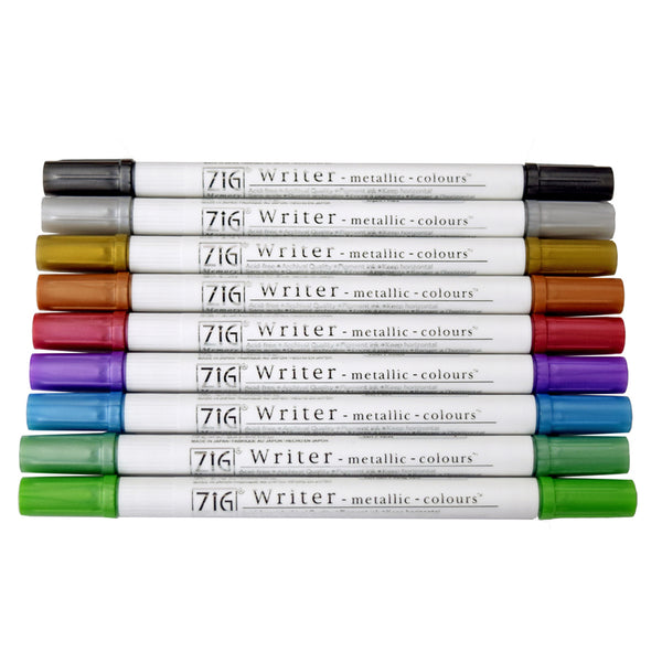 Kuretake ZIG Metallic Marker Memory System Dual Tip Japanese Stationery