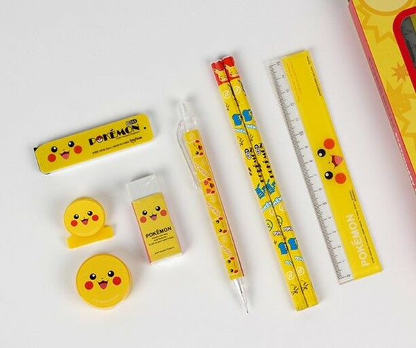 Pokemon Stationery Gifts Set Pencil Eraser Ruler School Supply (1 random)