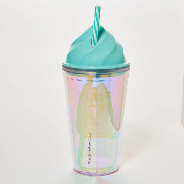 Pusheen Tumbler Cat Straw Cup Ice Cream BPA Free