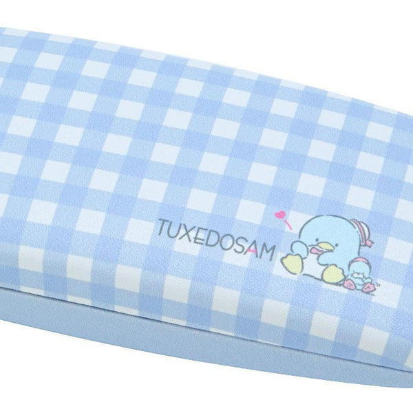 Tuxedosam Glasses Case with Cloth Gingham Sanrio Japan