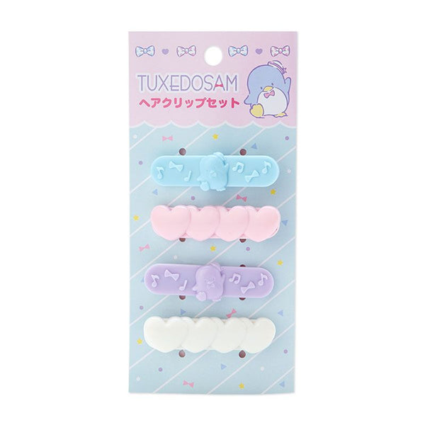 Tuxedo Sam Mini Hair Clip Set Sanrio Japanese Bow Hair Barrette (1 set)