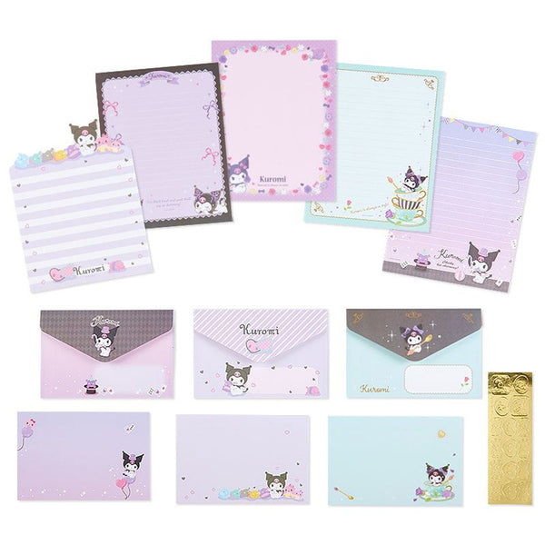 Kuromi Deluxe Letter Set with Stickers Sanrio Stationery (1 set)