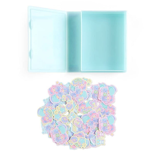 Little Twin Stars Flake Stickers with Case Illustration Series Sanrio Stationery
